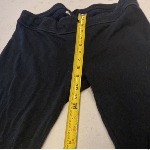 James Perse 100% Supima Cotton French Terry Black Low-Rise Back Pocket Joggers 2 - Picture 9 of 9